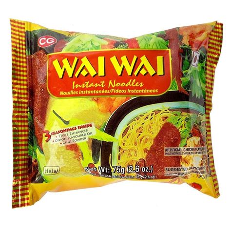Wai Wai Instant Noodles Chicken Flavored 75g