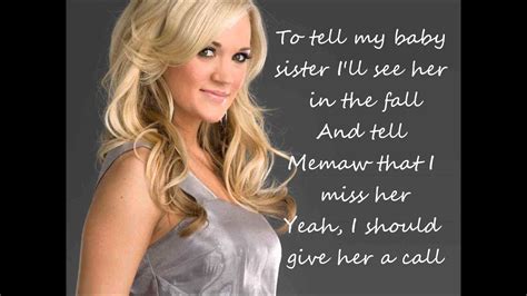 The walls are closing in 8. Carrie Underwood - Don't Forget To Remember Me Lyrics ...