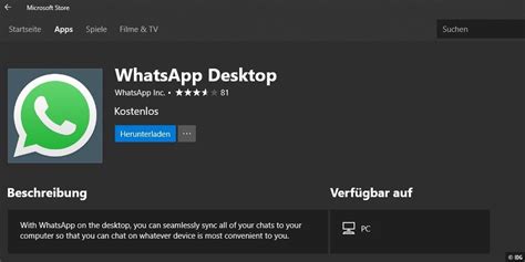 Whatsapp Desktop Neue Windows 10 App Verfügbar Pc Welt