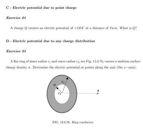 Solved C Electric Potential Due To Point Charge Exercise