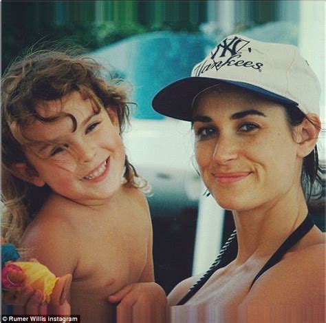 rumer willis wishes mother demi moore a happy birthday sharing throwback snap daily mail online