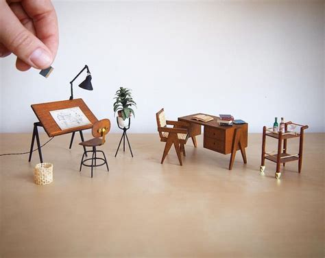 Miniature Office Set So Twee Via Architectureoftinydistinction