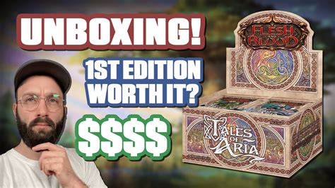 Exclusive Tales Of Aria 1st Edition Unboxing Flesh And Blood TCG