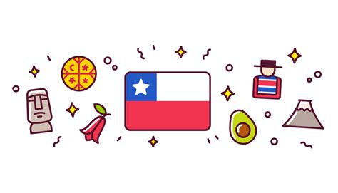Ilustración De Símbolos Chilenos Que Dibujé Para Un Artículo Rchile