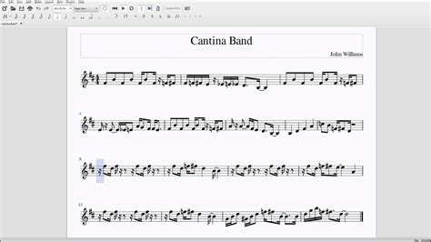 Cantina Band For Altobari Sax Sheet Music Youtube