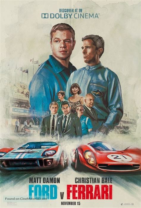 Ford V Ferrari 2019 Movie Poster
