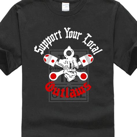 Outlaws Mc Sylo Logo Support Your Local New T Shirt All Size Az T