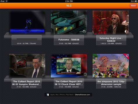Easily play and enjoy all video formats on your phone. VLC iPad App Review + Download | Obama Pacman