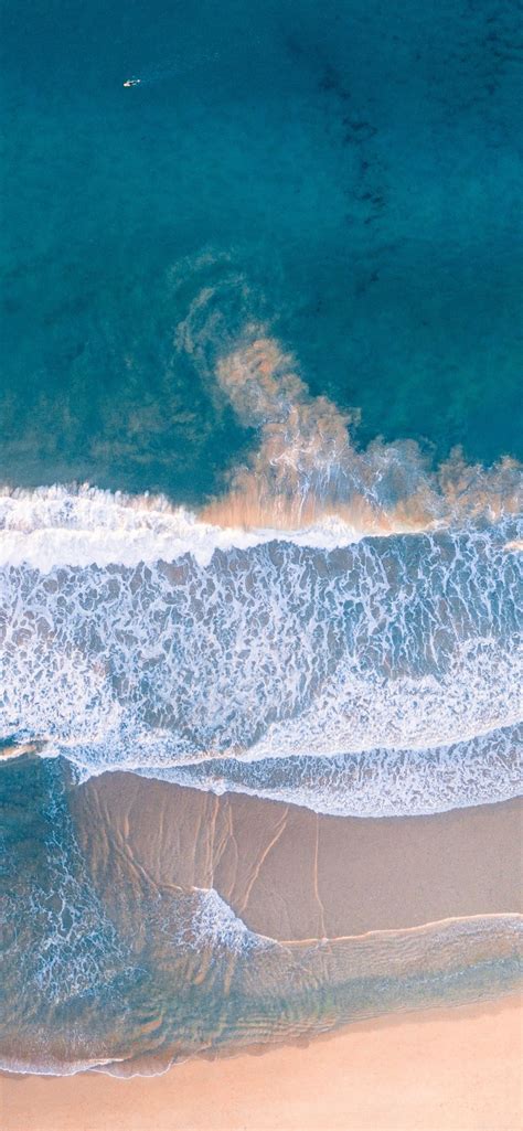 High Angle Photography Of Beach Shore Iphone 12 Wallpapers Free Download