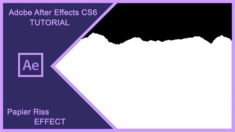 Also i will be creating an advanced series. ADOBE AFTER EFFECTS CS6 - Papier Riss Effect / Intro ...