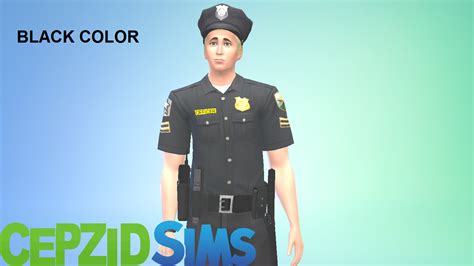 Unisex The Sims Freeplay Police Uniform Simsworkshop
