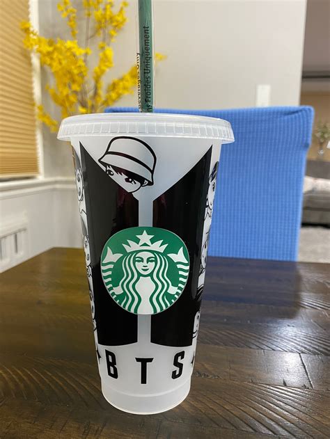 Starbucks Custom Cold Cupbtsreusable Etsy