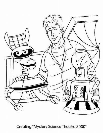 Coloring Satellite Pages Mst3k Books Joel Sci