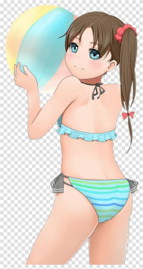 Moe Cute Woman Girls Women Swimsuit Bikini Bikini Anime Girl Back