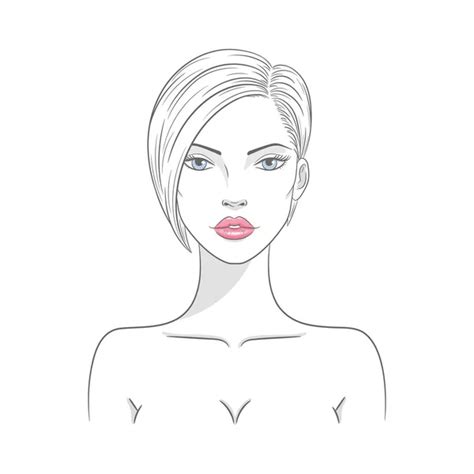 Vector Illustration Of A Beautiful Nude Woman Stock Vector Image By