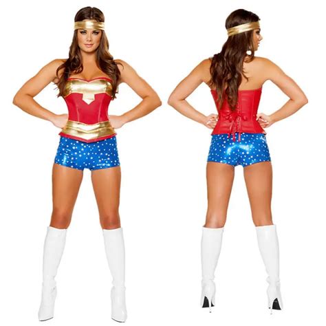 Adult Womens Superhero Supergril Costume Fancy Dress Outfit Halloween Supergirl Superwoman