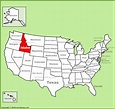Idaho location on the U.S. Map