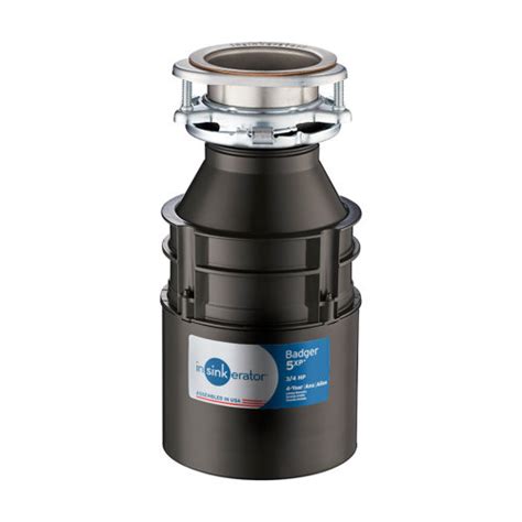 Insinkerator Badger 5xp 34 Hp Continuous Feed Garbage Disposal
