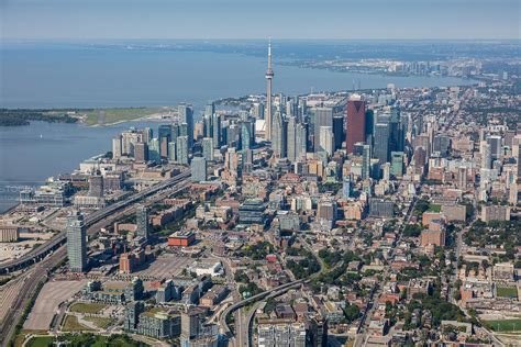 Aerial Photo Toronto Skyline