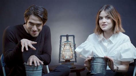 watch truth or dare lucy hale and tyler posey play truth or scare teen vogue video cne