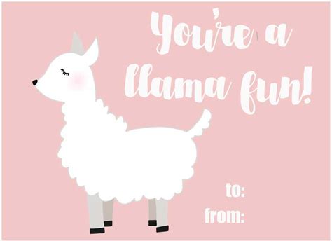 Our wide array of greeting cards are perfect for multiple occasions and holidays for that extra special connection. Free Printable Llama Valentines - South Georgia Style