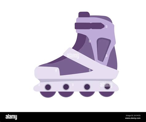 Moderne Design Roller Skates Dessin Animé Simple Vecteur Illustration