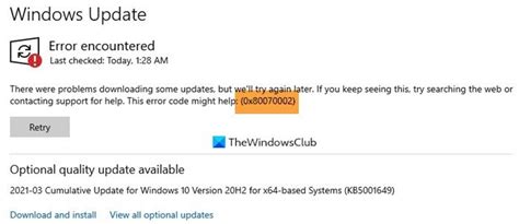 How To Fix Error Code X In Windows Update Vrogue