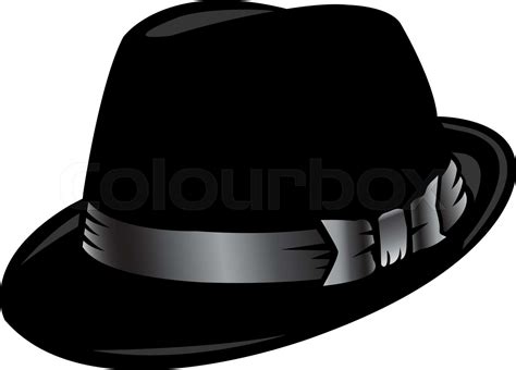 Vector Illustration Fedora Hat Stock Vector Colourbox