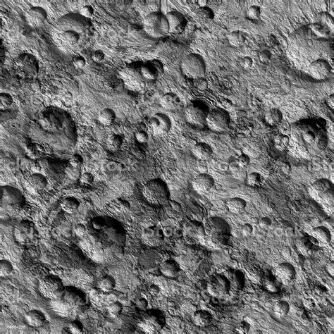 Seamless Texture Surface Of The Moon Stock Photo