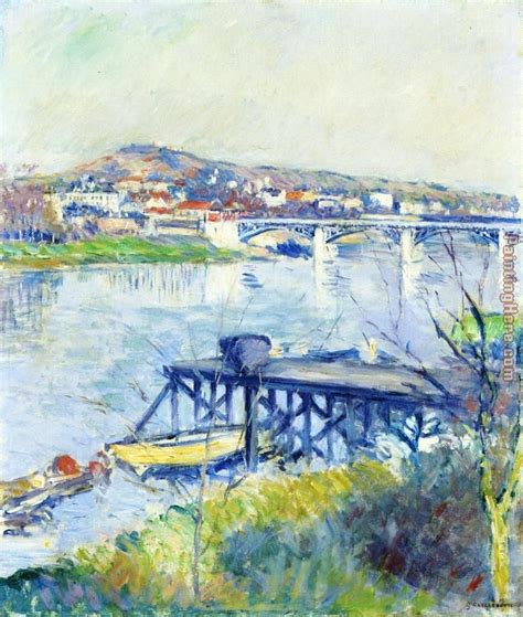 Gustave Caillebotte The Bridge At Argenteuil Painting Anysize 50 Off