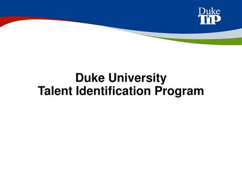 Ppt Duke University Talent Identification Program Powerpoint