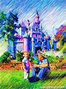 Photo Art—Walt Disney Reading to his Grandson Chris