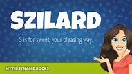 Szilard First Name Personality & Popularity