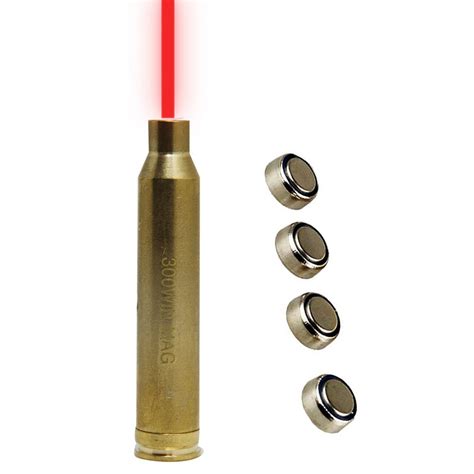 New Red Laser Bore Sight 300 Win Mag Cartridge Sight Boresighter Brass Sighting Caliber For