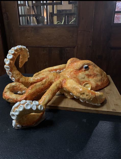 Giant Pacific Octopus Cake As Requested By My Son For His 8th Birthday