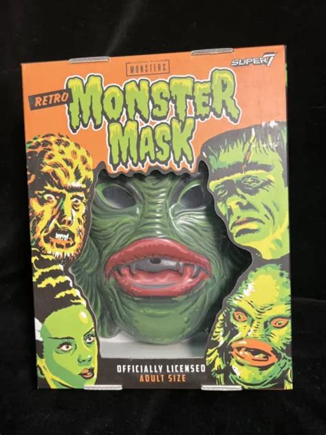 New Universal Monsters Creature From The Black Lagoon Retro Green Monster Mask Picclick