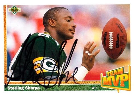 Sterling Sharpe Green Bay Packers Signed Upper Deck Autographed Card