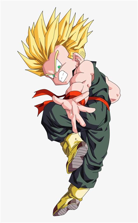 Trunks (トランクス) is a protagonist in the dragon ball manga and the anime series dragon ball z and dragon ball gt he is the human and saiyan hybrid son of bulma and vegeta. Kid Goku, Dragon Ball Gt, Trunks Super Saiyan, Goku - Kid ...