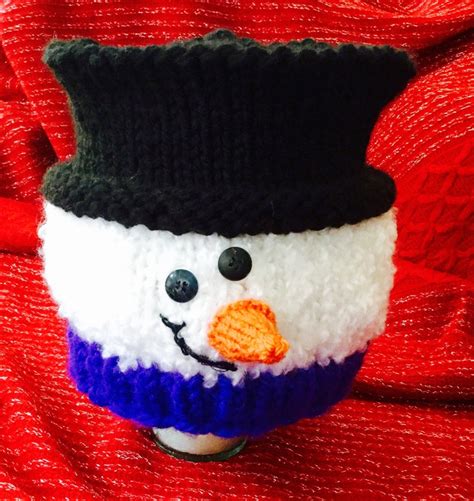 Knitted Snowman With Top Hat Pattern Its Easy Etsy
