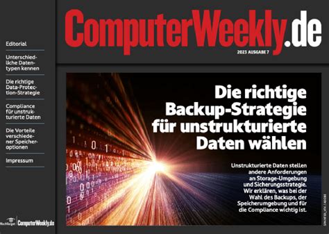 Kostenloses E Handbook Backup Für Unstrukturierte Daten Computer Weekly