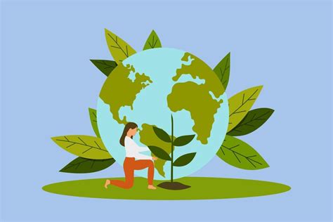 Earth Day Save Planet Flat Illustration 2414313 Vector Art At Vecteezy