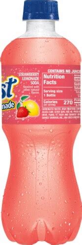 Sunkist Strawberry Lemonade Soda 20 Fl Oz Ralphs