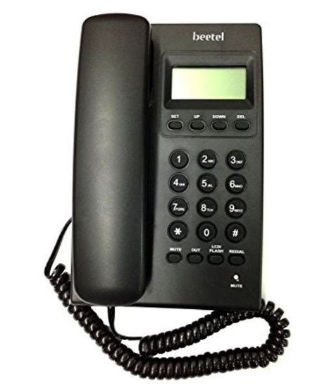Buy Beetel M17 Corded Landline Phone Black Online At Best Price In