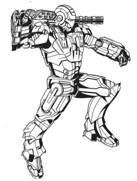 Iron Man Coloring Pages Mark 50 Warehouse Of Ideas