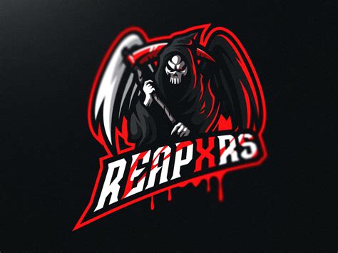 Reaper Mascot Logo Design Logo Design Mascot Game Logo Design