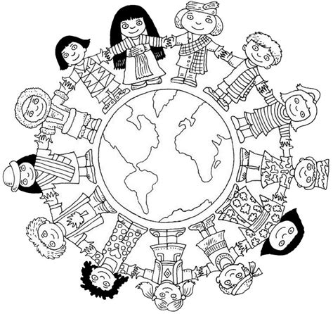 multicultural themed lesson resources coloring pages  kids