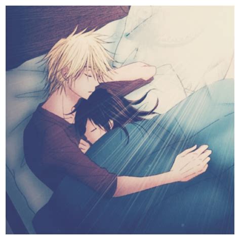 Teru And Kurosaki Anime Couples Sleeping Anime Couples Hugging Anime