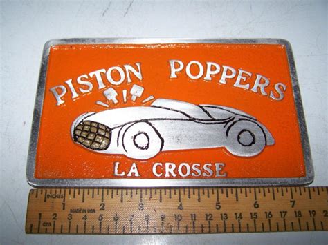 Purchase Piston Poppers Lacrosse Car Club Plaque In Sunburg Minnesota