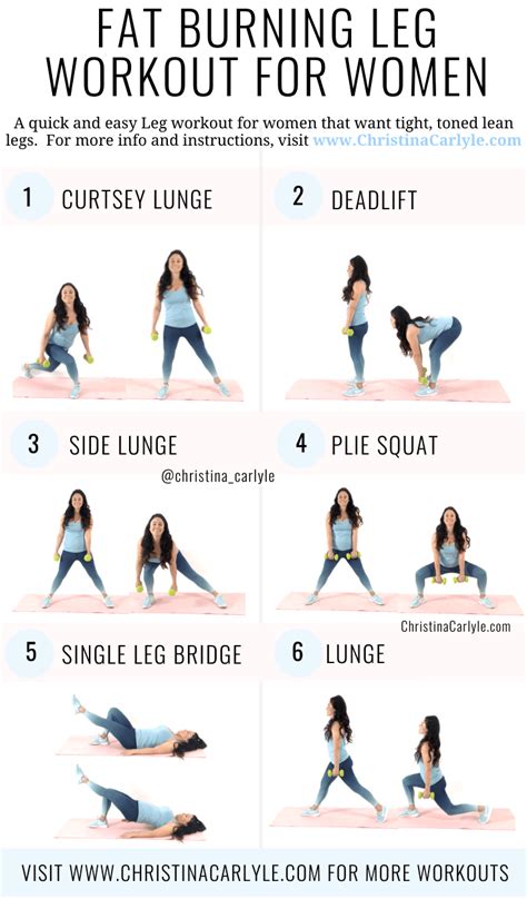 The Best Leg Workout For Women This Leg Workout Routine Only Needs Dumbbells So You Can Do