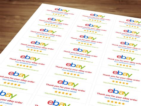 The spruce / alex dos diaz these free address templates are going to save yo. Personalised eBay Labels / Stickers - Thank You For Your ...